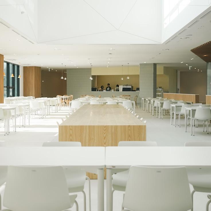 Restaurant interior with private family seating